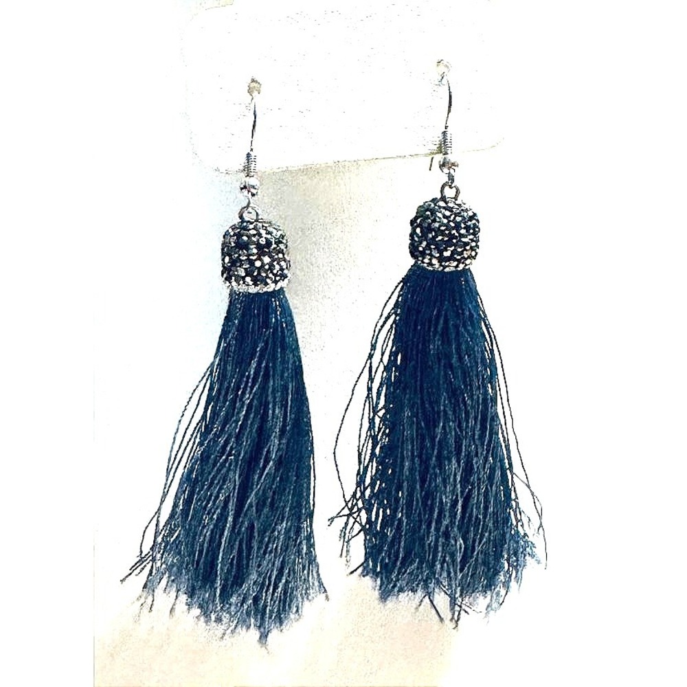 Tassel Earrings Rhinestone Ball Dangle Drop Fashion Jewelry‎